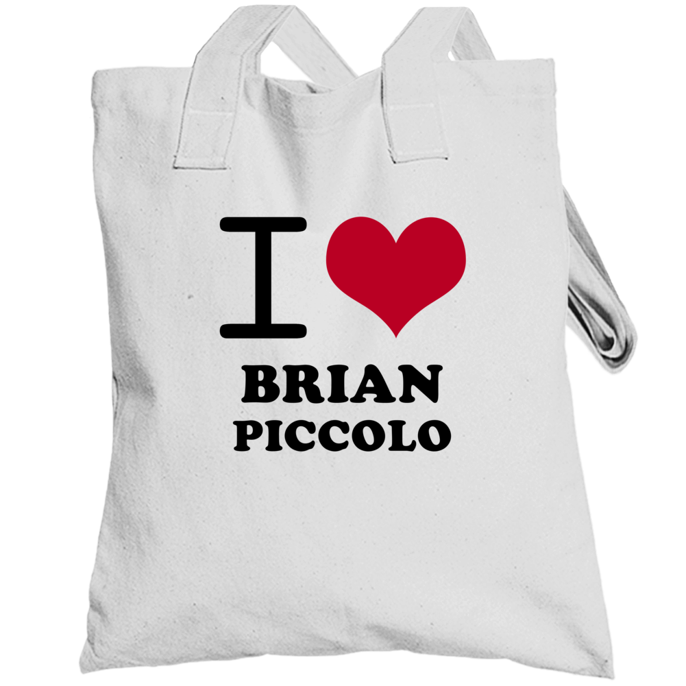 I Heart Brian Piccolo Love Chicago Football Totebag I Heart Brian Piccolo Love Chicago Football Totebag