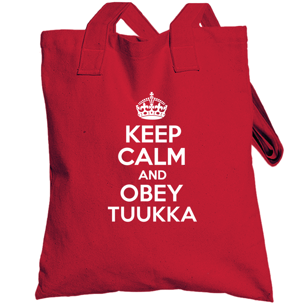 Keep Calm And Obey Tuukka Totebag