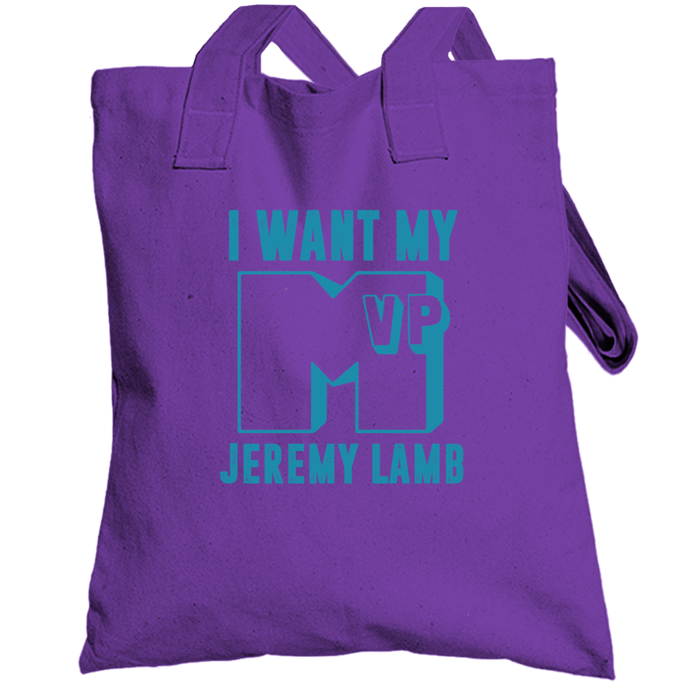 Jeremy Lamb I Want My Mvp Charlotte Basketball Totebag Jeremy Lamb I Want My Mvp Charlotte Basketball Totebag