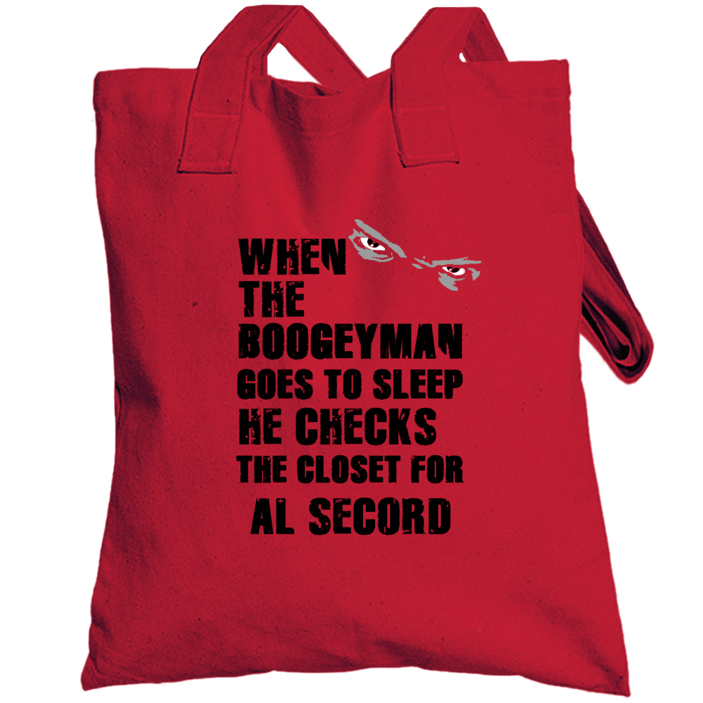 Al Secord Chicago Hockey Sports Boogeyman Totebag