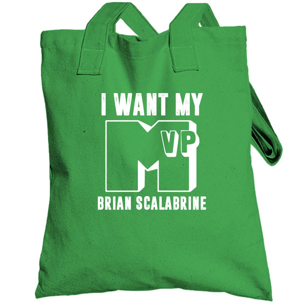 Brian Scalabrine I Want My Mvp Boston Basketball Totebag