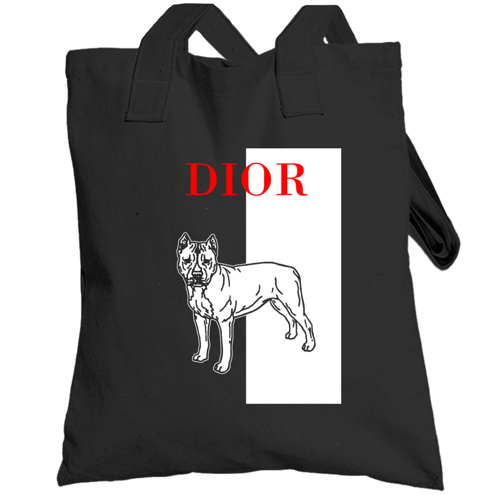 Dior Pitbull Scarface Black Best Friend  Lover Totebag