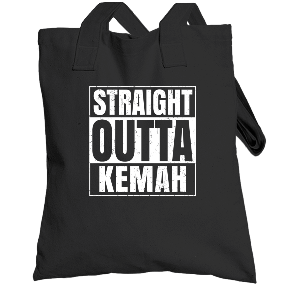Straight Outta Kemah Texas City Compton Parody Grunge Totebag Straight Outta Kemah Texas City Compton Parody Grunge Totebag