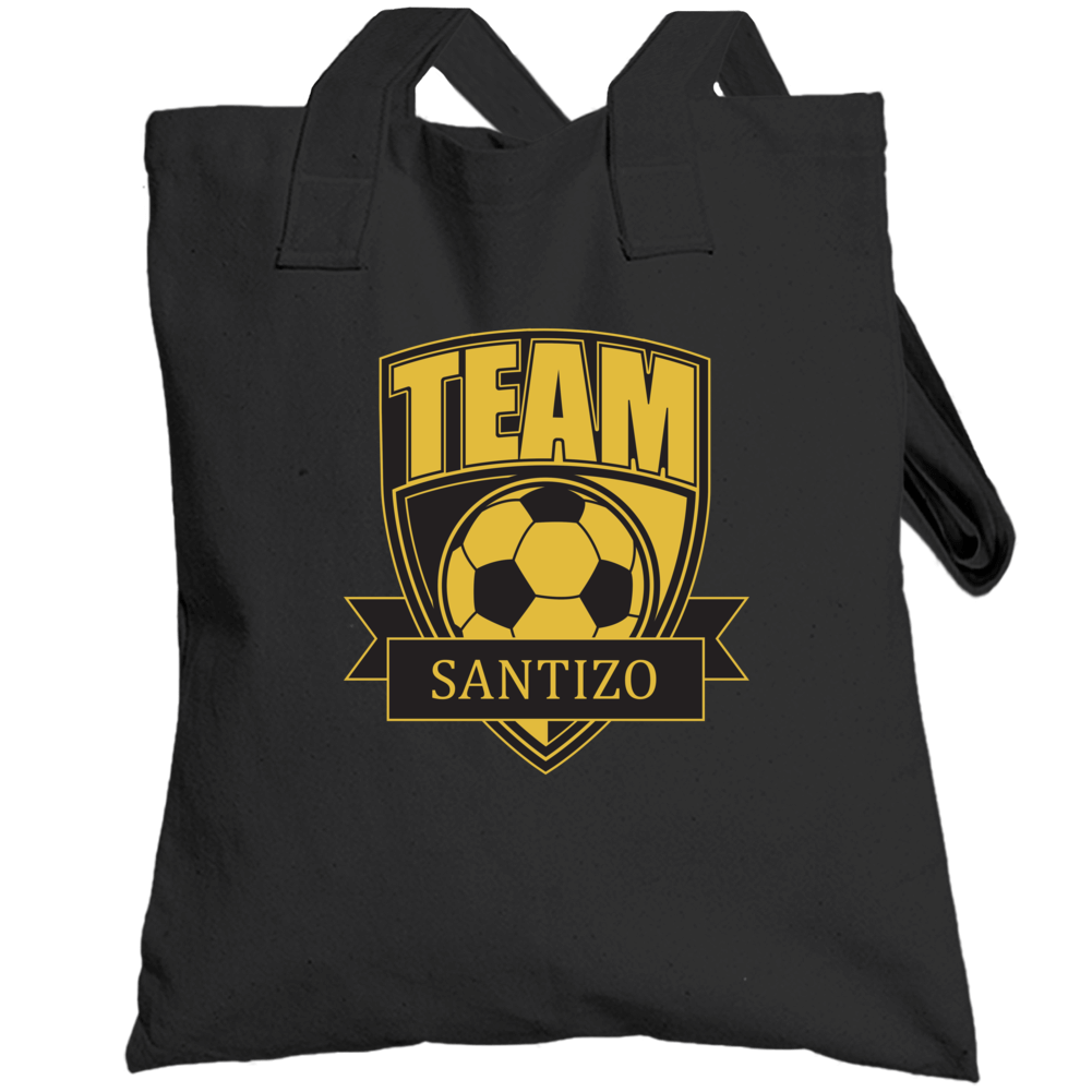 Team Santizo Last Name Soccer Totebag