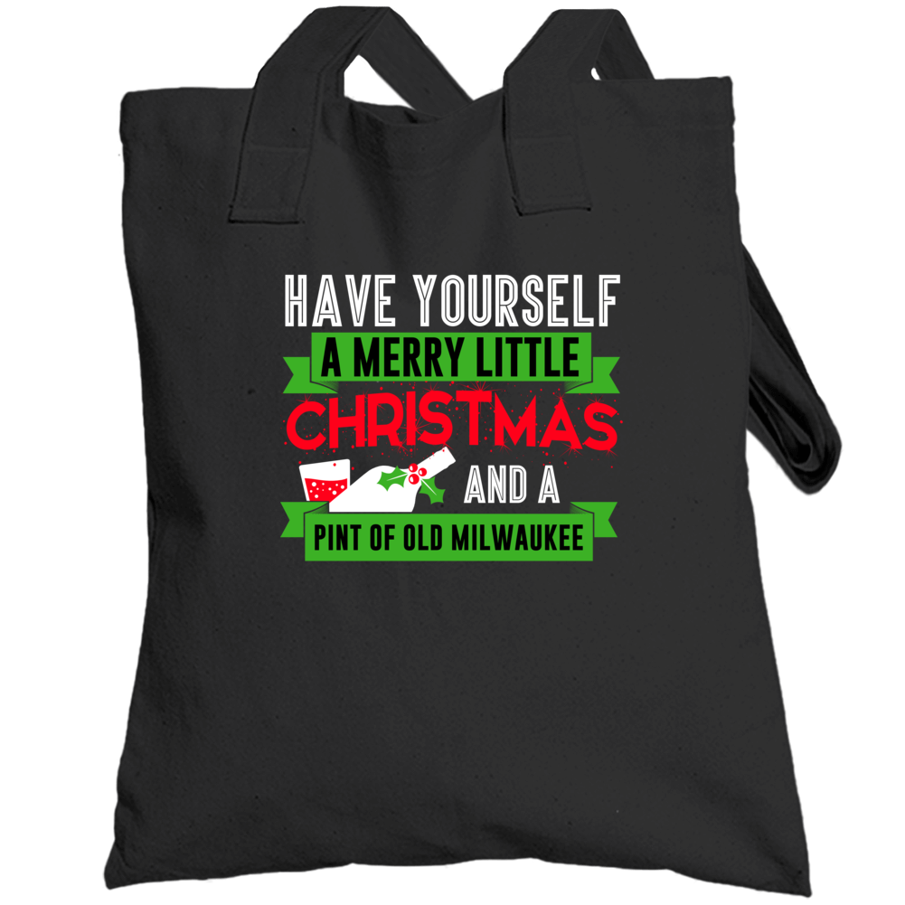 Have Yourself Merry Christmas And Pint Of Old Milwaukee Beer Party Gif