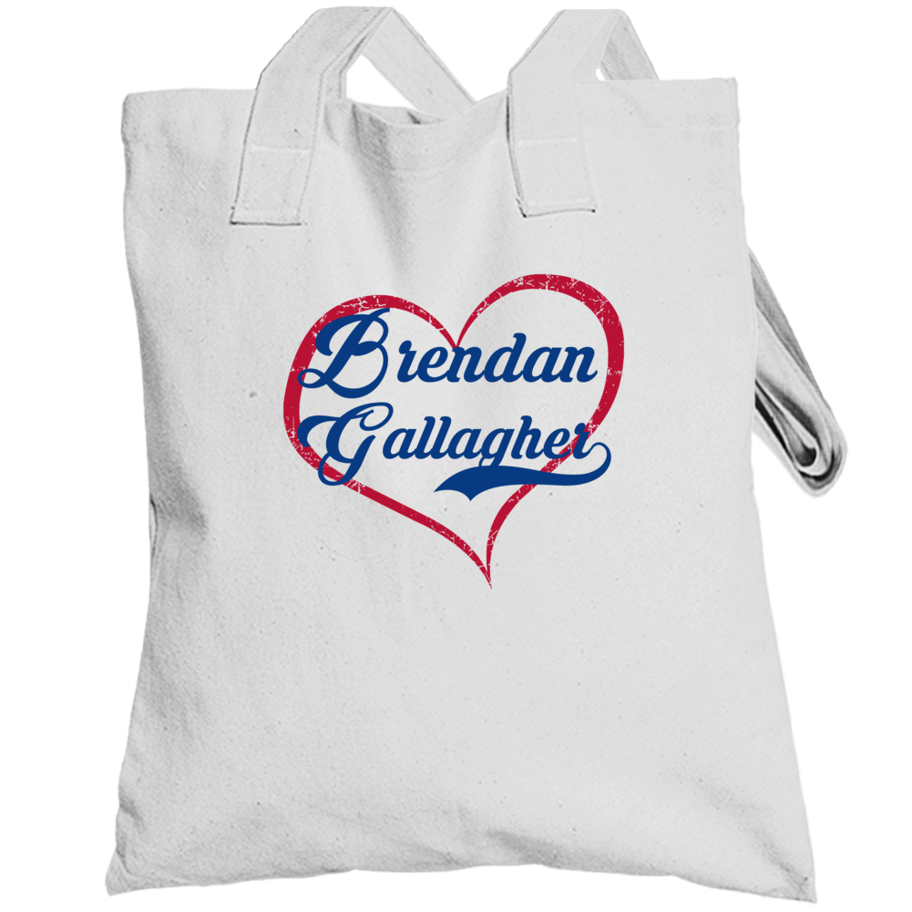Love Brendan Gallagher Montreal Hockey Player Fan Totebag