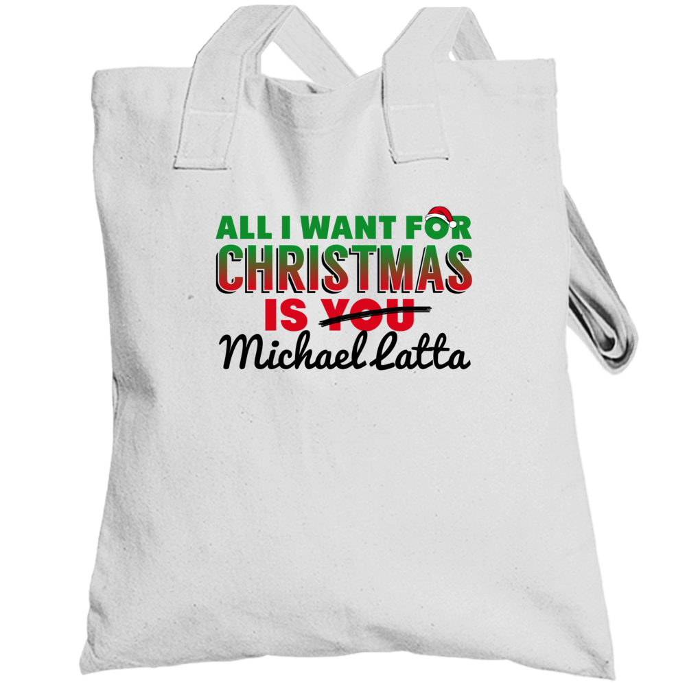 All I Want For Christmas Is Michael Latta Washington Hockey Fan Toteba All I Want For Christmas Is Michael Latta Washington Hockey Fan Toteba