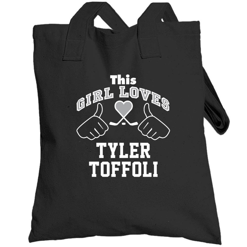 This Girl Loves Tyler Toffoli Los Angeles Hockey Fan Sports Totebag