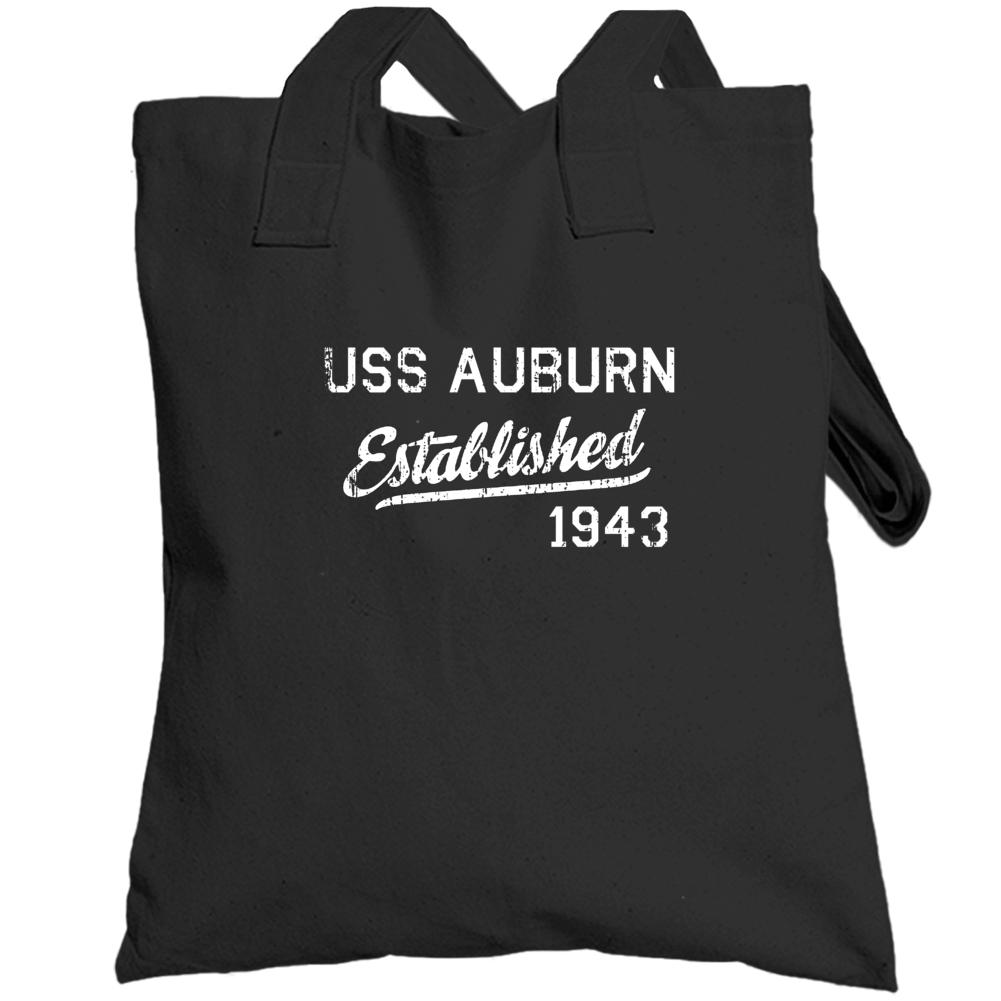 Uss Auburn Established 1943 Us Navy Grunge Totebag Uss Auburn Established 1943 Us Navy Grunge Totebag