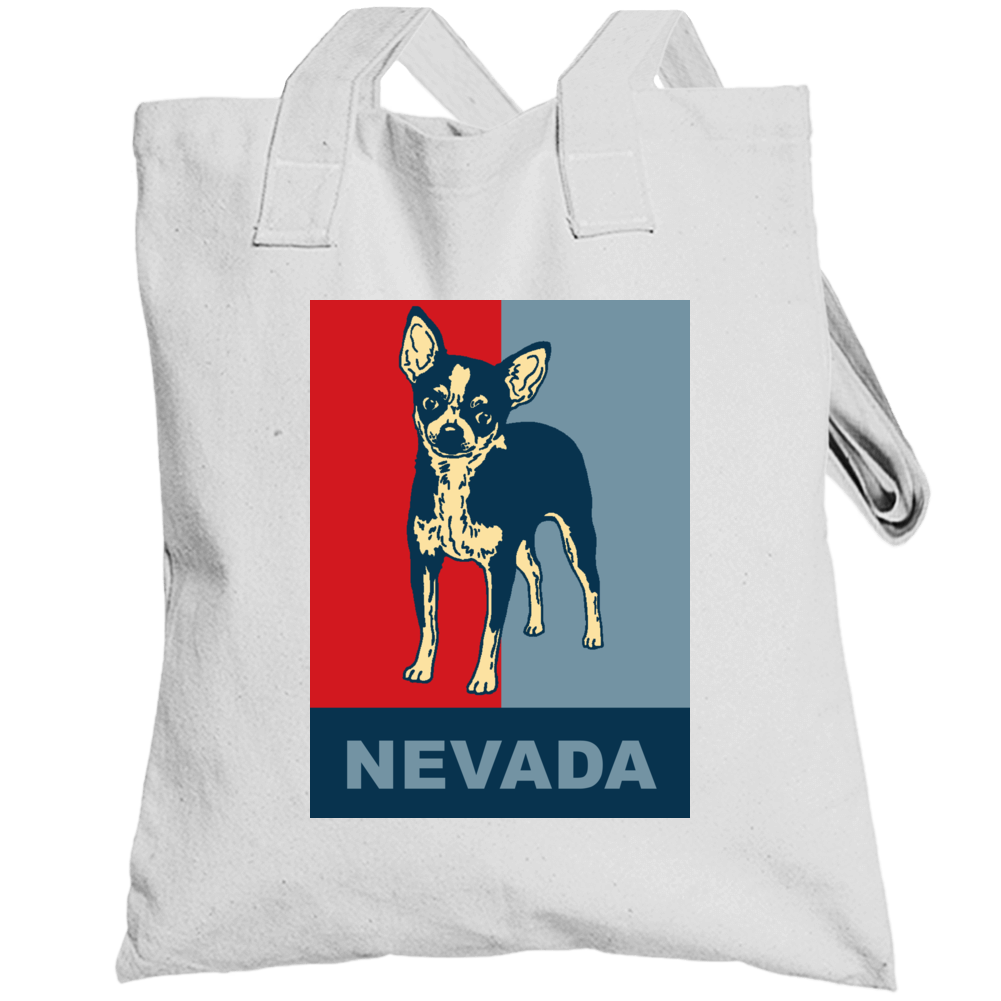 Nevada Chihuahua Hope Obama Parody Best Friend  Lover Totebag