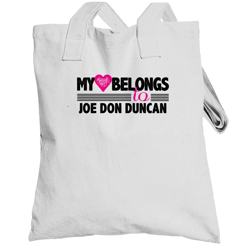 My Heart Belongs To Joe Don Duncan Denver Football Player Fan Totebag My Heart Belongs To Joe Don Duncan Denver Football Player Fan Totebag