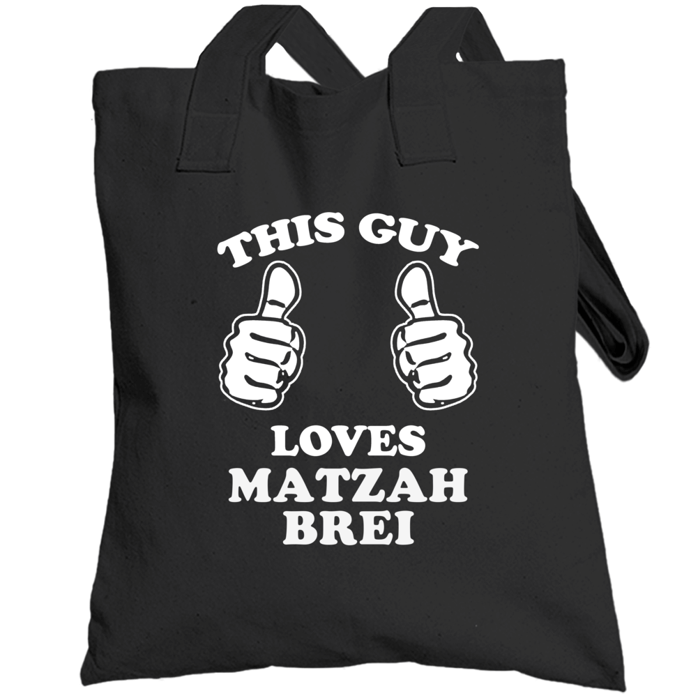 This Guy Loves Matzah Brei Fun Retro Favorite Food Totebag This Guy Loves Matzah Brei Fun Retro Favorite Food Totebag