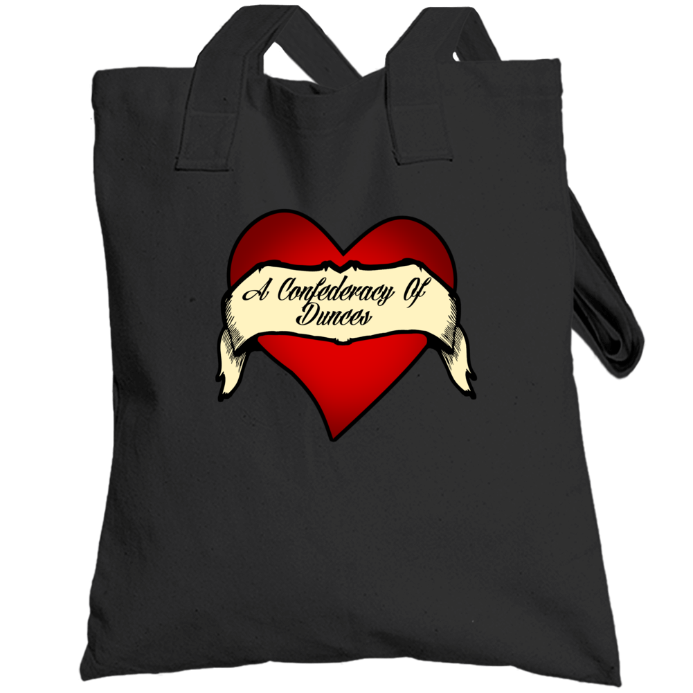 A Confederacy Of Dunces Heart Tattoo Favorite Novel Fan Totebag A Confederacy Of Dunces Heart Tattoo Favorite Novel Fan Totebag