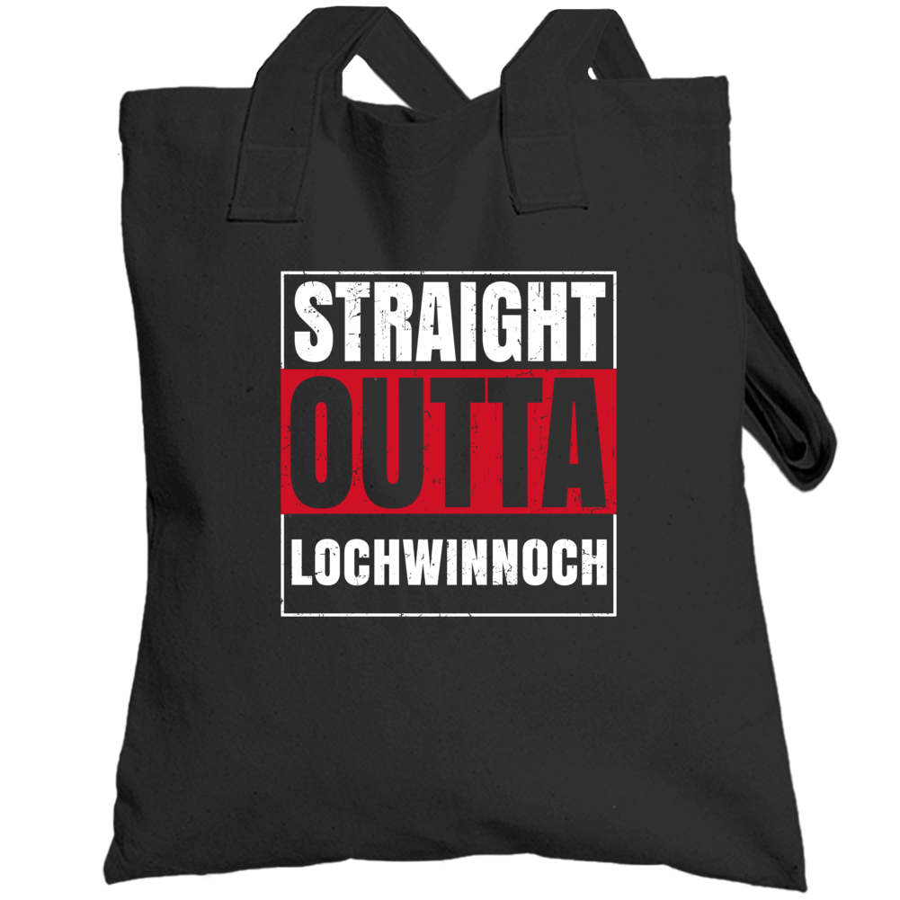 Straight Outta Lochwinnoch England City Grunge Parody Totebag Straight Outta Lochwinnoch England City Grunge Parody Totebag