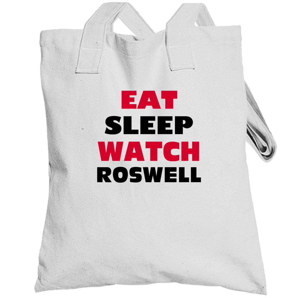 Eat Sleep Watch Roswell Tv Show Totebag Eat Sleep Watch Roswell Tv Show Totebag
