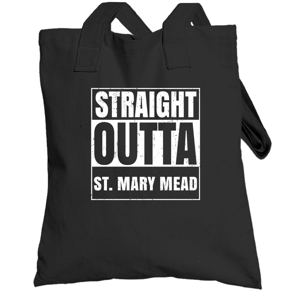 Straight Outta St Mary Mead Fictional Places Parody Totebag Straight Outta St Mary Mead Fictional Places Parody Totebag