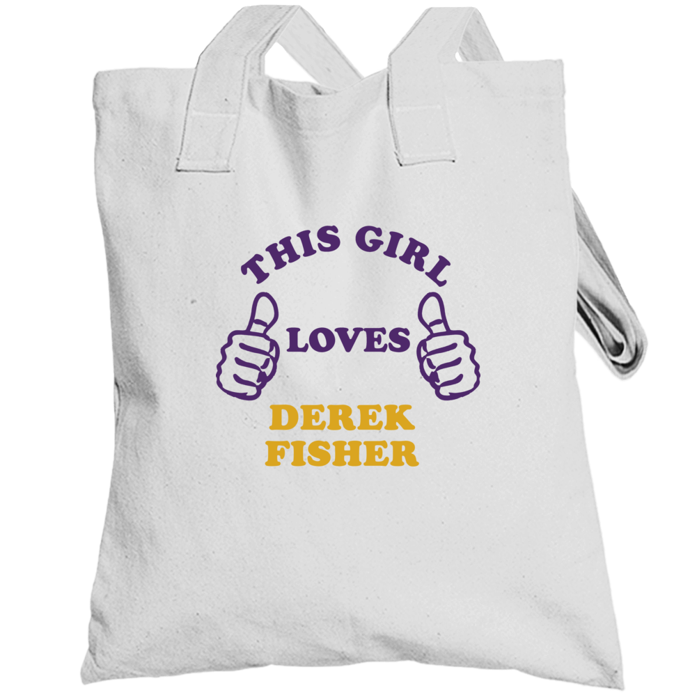 Derek Fisher This Girl Loves Basketball Hockey Baseball Football Toteb Derek Fisher This Girl Loves Basketball Hockey Baseball Football Toteb