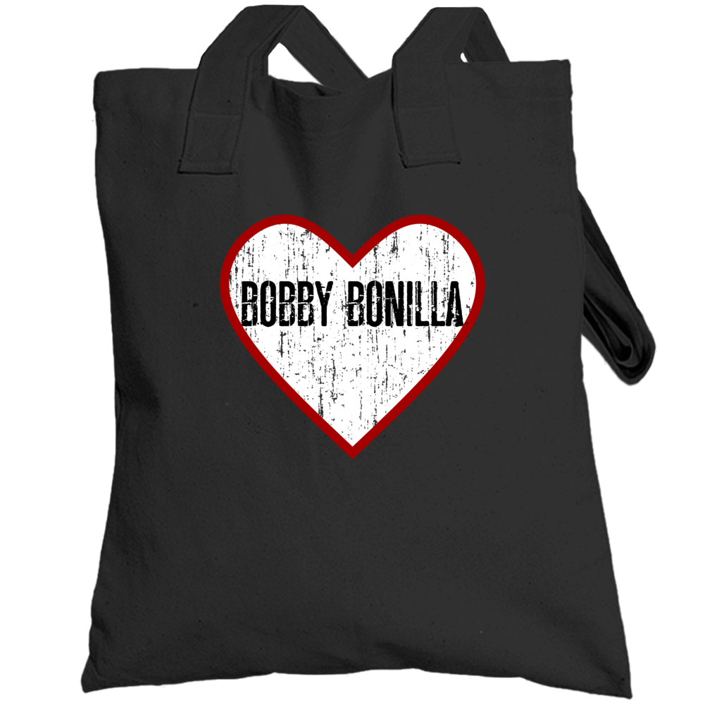 Bobby Bonilla Miami Baseball Player Heart Distressed Style Fan Totebag Bobby Bonilla Miami Baseball Player Heart Distressed Style Fan Totebag