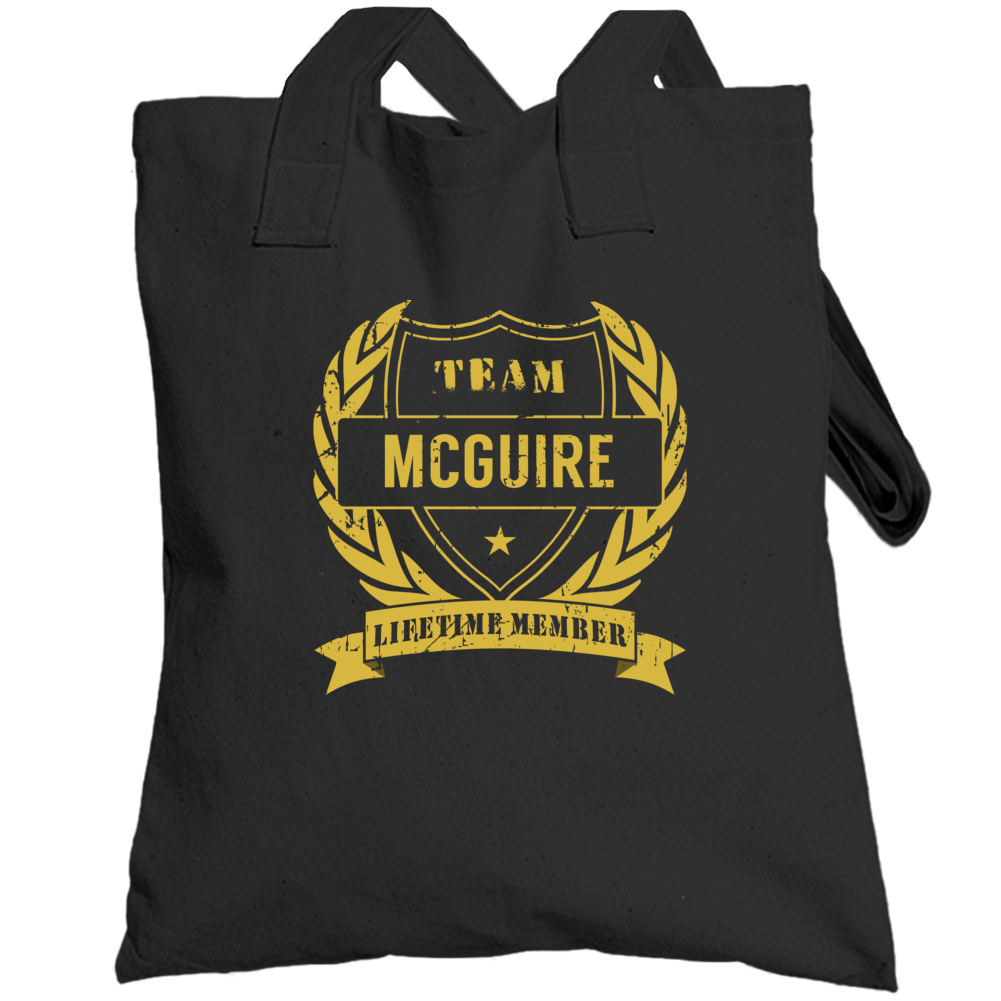 Team Mcguire Lifetime Member Last Name Surname Totebag Team Mcguire Lifetime Member Last Name Surname Totebag