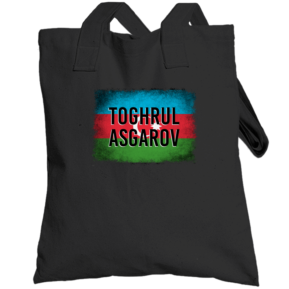 Country Flag Toghrul Asgarov Azerbaijan Wrestling Olympics Totebag Country Flag Toghrul Asgarov Azerbaijan Wrestling Olympics Totebag