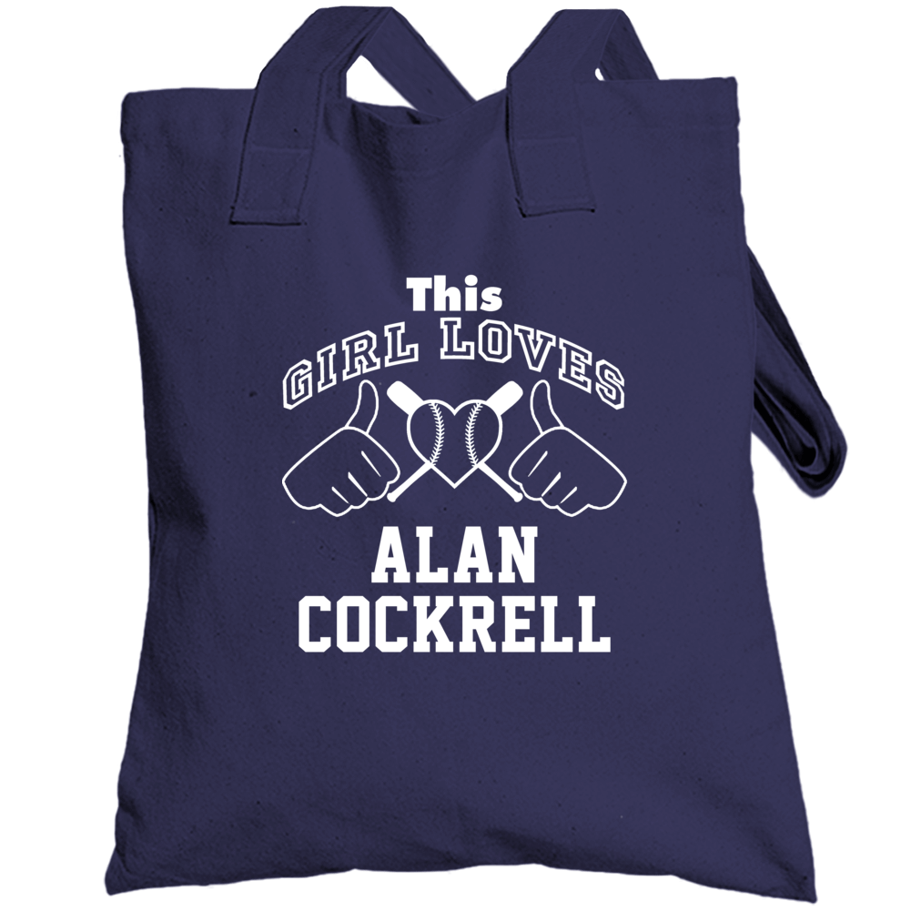This Girl Loves Alan Cockrell New York Ny Baseball Player Classic Tote This Girl Loves Alan Cockrell New York Ny Baseball Player Classic Tote