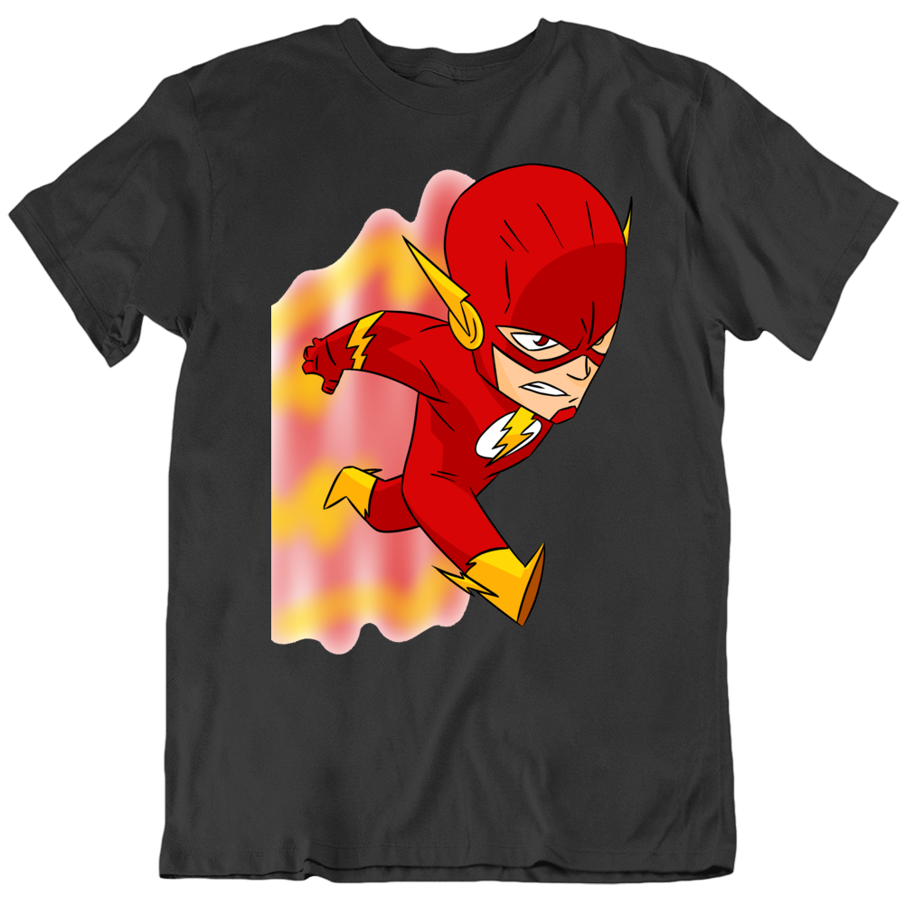 Flash Super Hero Speedster Comic Cartoon Tv Mini Style T Shirt