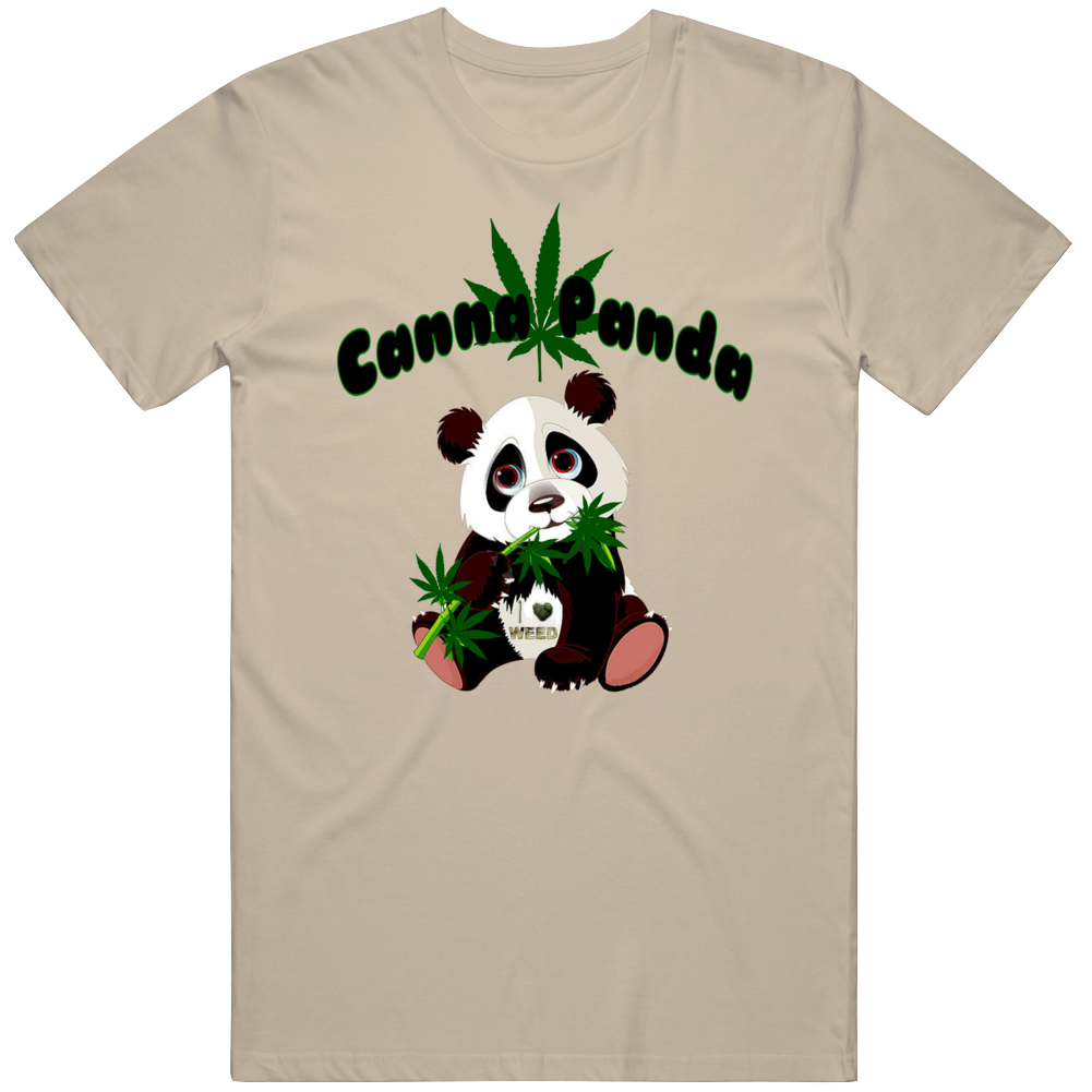 Canna Panda Marijuana Thc Cbd Edibles Style T Shirt