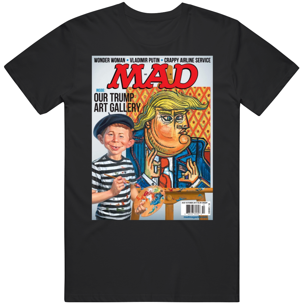 Trump Art Gallery Mad Magazine Cover Style T Shirt