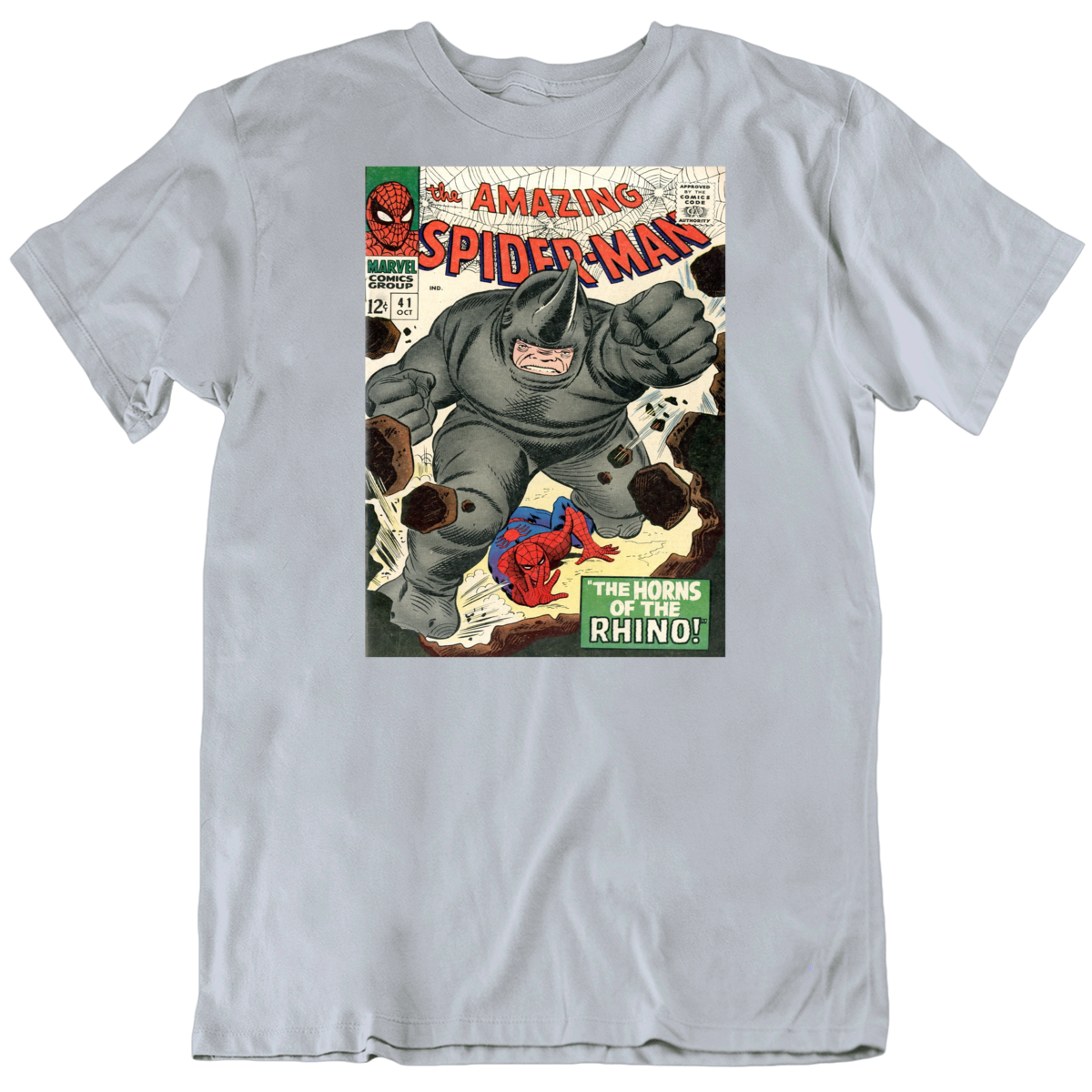 The Amazing Spiderman #41the Horns Of The Rhino Cover Style T Shirt