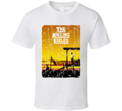 The Killing Fields Movie Poster Retro Aged Look T Shirt 1390629