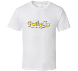 Potbelly Sandwich Works Fast Food Restaurant Distressed Look T Shirt 1447917