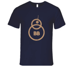 Force Awakens BB8 Distressed T Shirt Gold 17841809