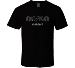 Malcolm Young Memorial Tshirt Black 32949551