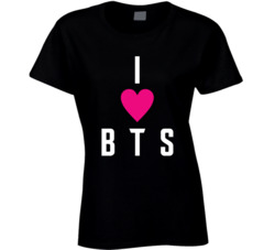 I Heart Bts Bangtan Boys Ladies T Shirt 37437939