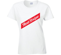 Red Stripe Beer Ladies T Shirt 38062023