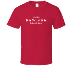 It Is Not It Is What It Is T Shirt 38311062