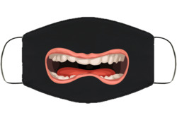 Funny Mouth Covid Face Mask Cover 38332331