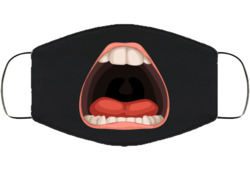 Funny Mouth Covid Face Mask Cover 38332338