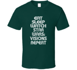 Eat Sleep Watch Star Wars: Visions Repeat 2021 Popular Best Tv Television Show Cool Unique Gift T Shirt 39148976
