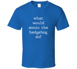 What Would What Would Sonic The Hedgehog Do? Do Popular Fictional Character Pop Culture Funny Cool Unique Gift T Shirt 39149177