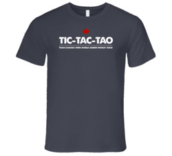 2015 IIHF Canada Junior Hockey Gold Tic-Tac-Tao T-Shirt 6029475