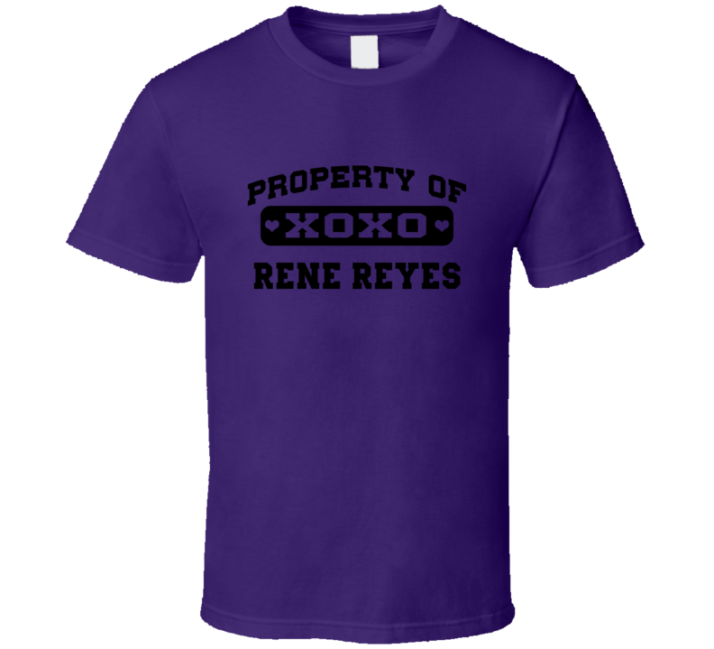 Property Of Rene Reyes 2004 Colorado Baseball T Shirt