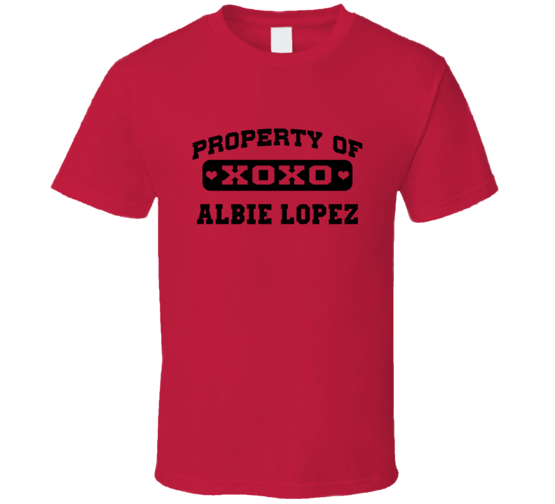 Property Of Albie Lopez 2001 Arizona Baseball T Shirt