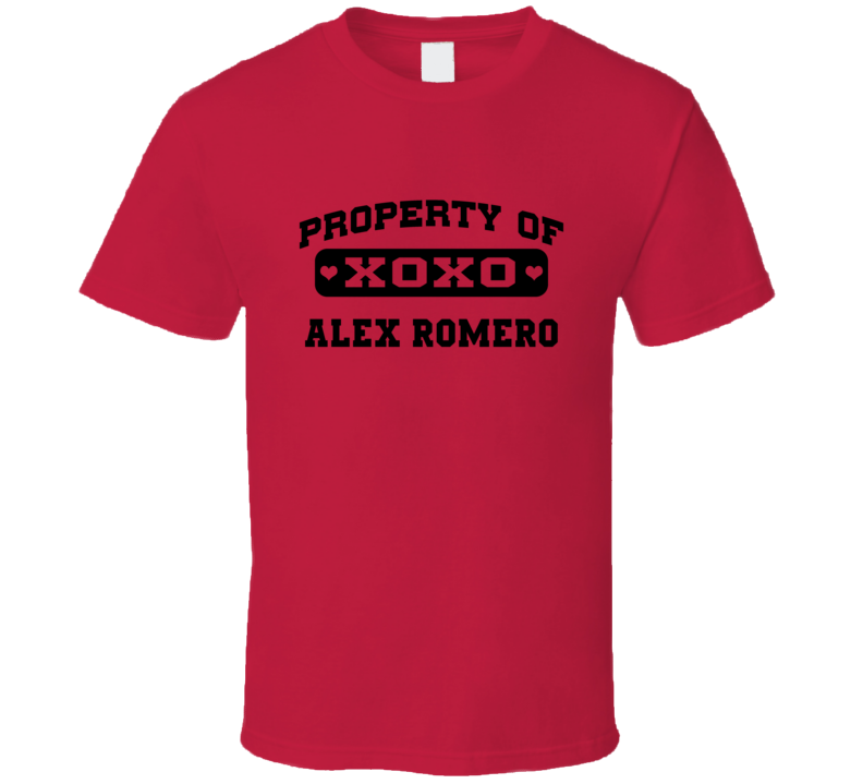 Property Of Alex Romero 2009 Arizona Baseball T Shirt