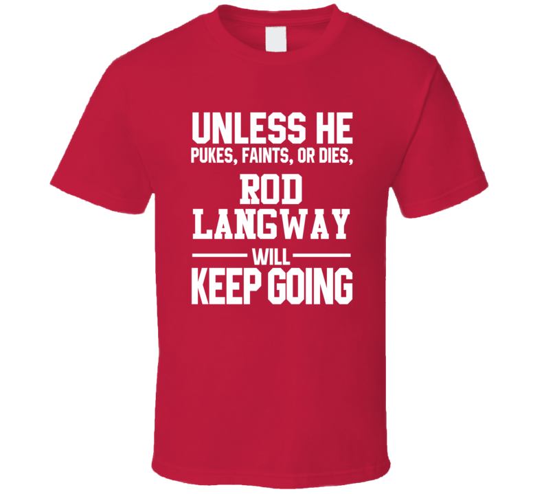 Rod Langway Keeps On Going Unless Hockey Montreal T Shirt Rod Langway Keeps On Going Unless Hockey Montreal T Shirt