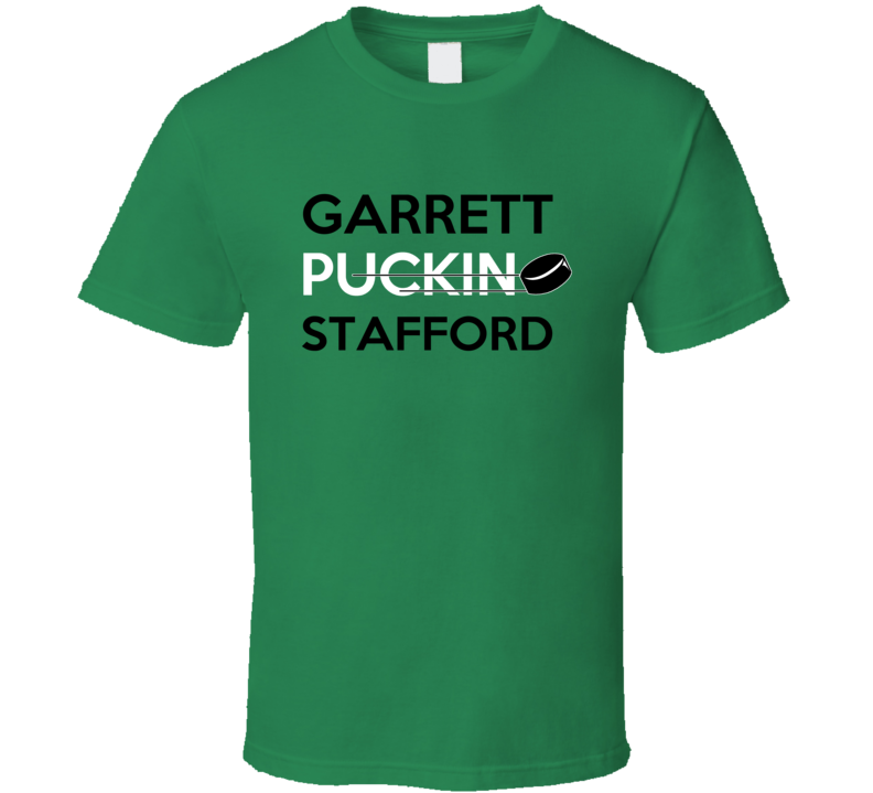 Garrett Stafford Dallas Puckin Hockey T Shirt Garrett Stafford Dallas Puckin Hockey T Shirt