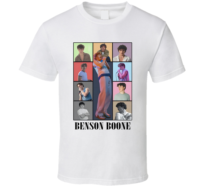 Benson Boone Collage Music Fan T Shirt Benson Boone Collage Music Fan T Shirt