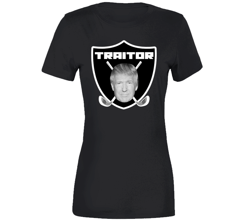 Trump Traitors Logo Ladies T Shirt