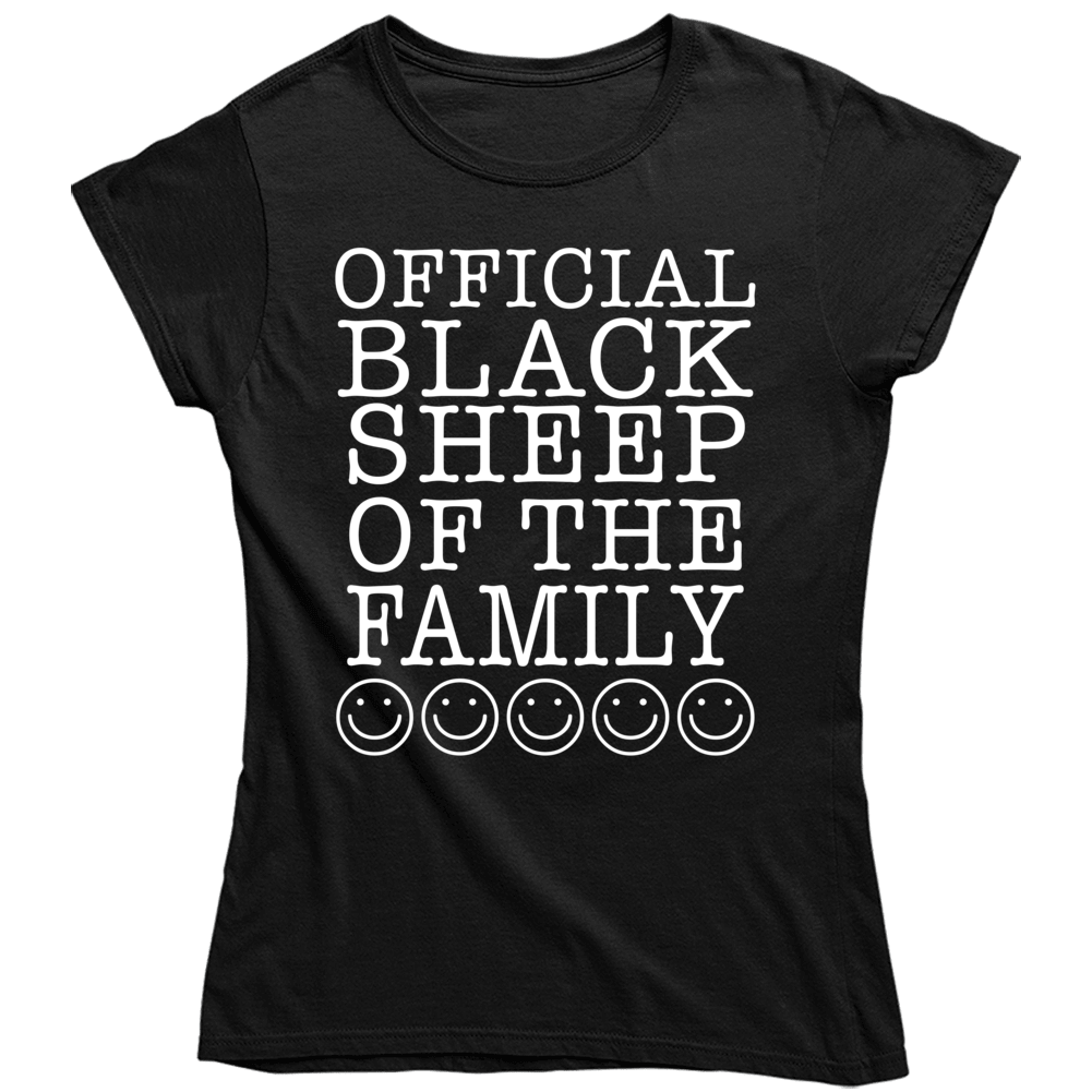 Official Black Sheep Of The Family Ladies T Shirt