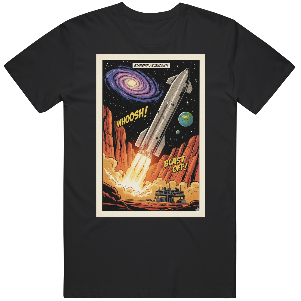 Spacex Starhip Launch T Shirt